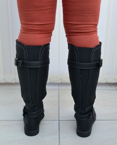 Black-Buckle-Boots-Stretch-Panel